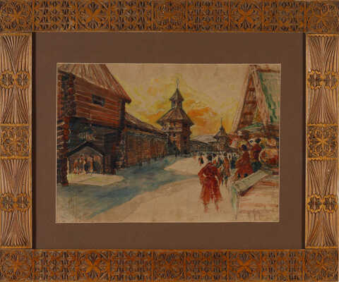 Федоровский Фёдор Фёдорович. В старом Кремле. Эскиз декорации 